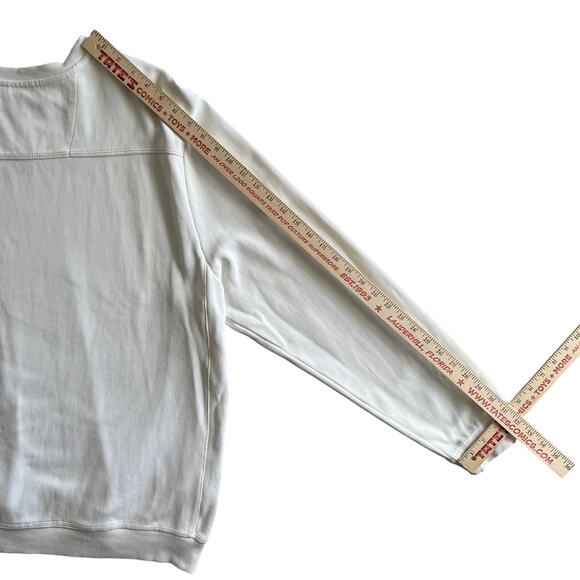 Tommy Bahama White Crewneck Cotton Sweatshirt Size Large L - Picture 5 of 9